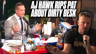 AJ Hawk Goes After Pat McAfee And His Messy Desk
