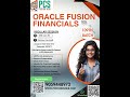 Oracle Fusion Financials Regular Training | New Batch 19 Jan 2026 | Limited Offer
