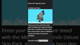 Minecraft Legends Deluxe Skin Pack