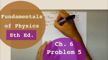 Fundamentals of Physics 8th Edition (Walker/Halliday/Resnick), Chapter 6, Problem 5 Solution
