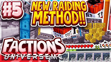IRON GOLEM SPAWNER RAID + NEW RAIDING METHOD! | Minecraft FACTIONS Series #5 (UniverseMC Factions)