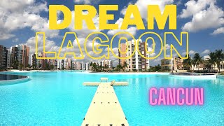 Dream Lagoon in Cancun, perhaps the largest pool in Mexico