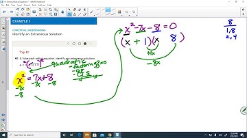 5-4 Solving Radical Equations