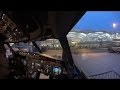 (ATC) Cockpit Takeoff and Landing Flight GIA288 WIMM-WARR (single cam)