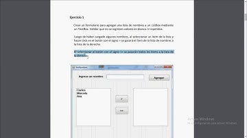 Video 1 Curso C-sharp Windows Forms -Control ListBox