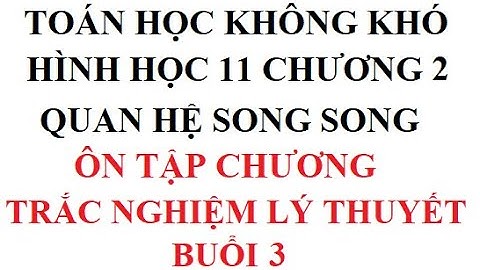 Bài tập trắc nghiệm hh chương 2 lớp 11 năm 2024
