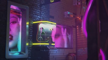 3D Modeling in Blender - Cyberpunk Street Part 17: Post Processing
