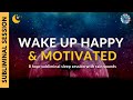 Wake up happy  motivated dark screen  8 hours of subliminal affirmations  relaxing rain