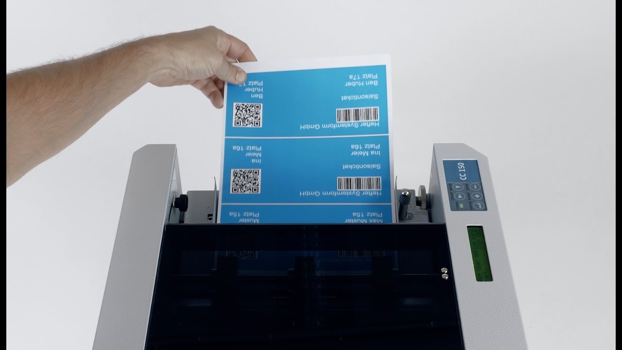 Visitenkarten Und Digitaldruckschneidemaschine CC150 Schneiden