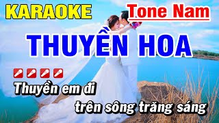 Thuyền Hoa Karaoke Nhạc Sống Tone Nam Hoài Phong Organ