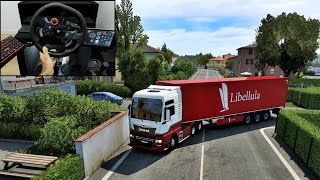 Transporting motorcycle parts | Euro Truck Simulator 2 | Logitech G29 Gameplay