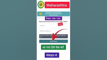Maharashtra SSC HSC Result 2024 kaise dekhe ? How to Check Maharashtra Board 10th 12th Result 2024 ?