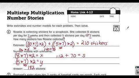 Home Links 4-12 Review