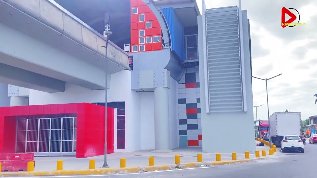 Los toques finales para la inauguración del metro de los alcarrizos #kilometro9 #losalcarrizos 