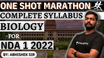 Complete Biology Marathon For NDA 1 2022 | One Shot Marathon For NDA | NDA 1 2022 | Learn With Sumit