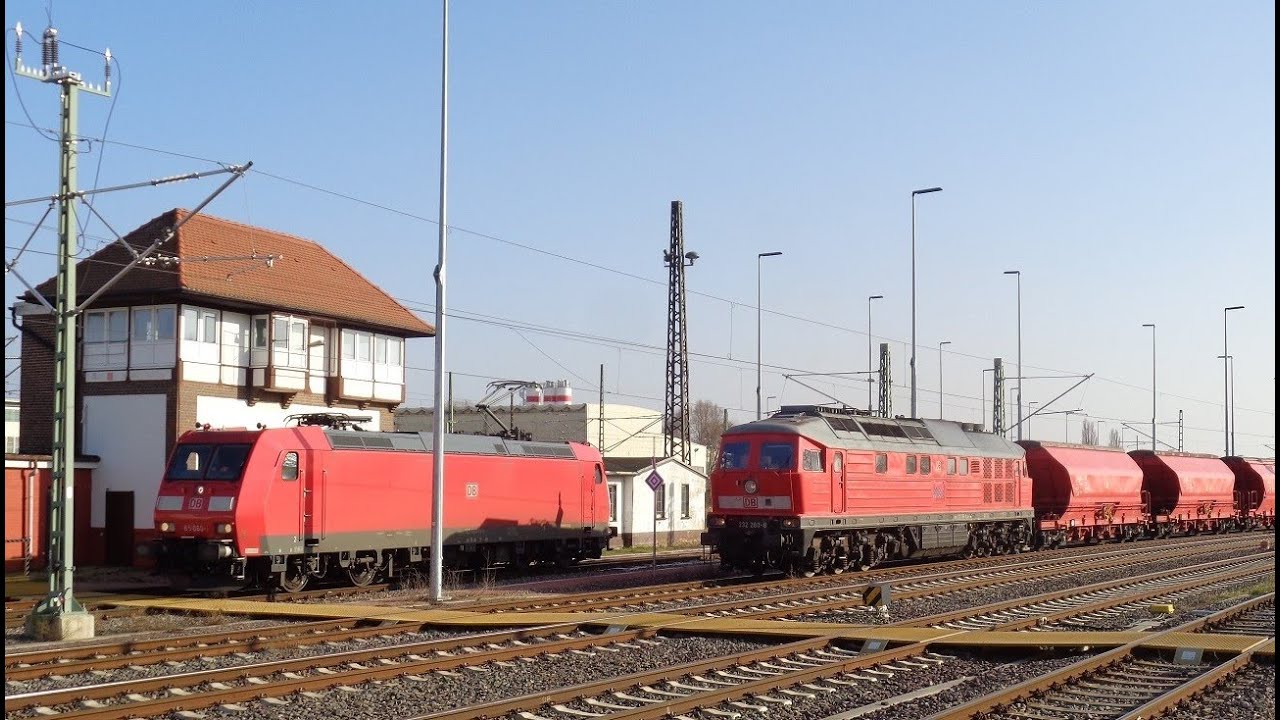 Großdiesel zwischen Bernburg und Köthen im Februar 2024