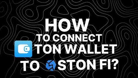 How to connect TON wallet to STON.fi?