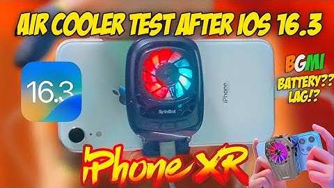 🔥iPhone XR BGMI test with Air Cooler after iOS 16.3 | Lag??