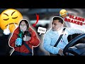 SLAMMING THE BRAKES PRANK ON GIRLFRIEND!!