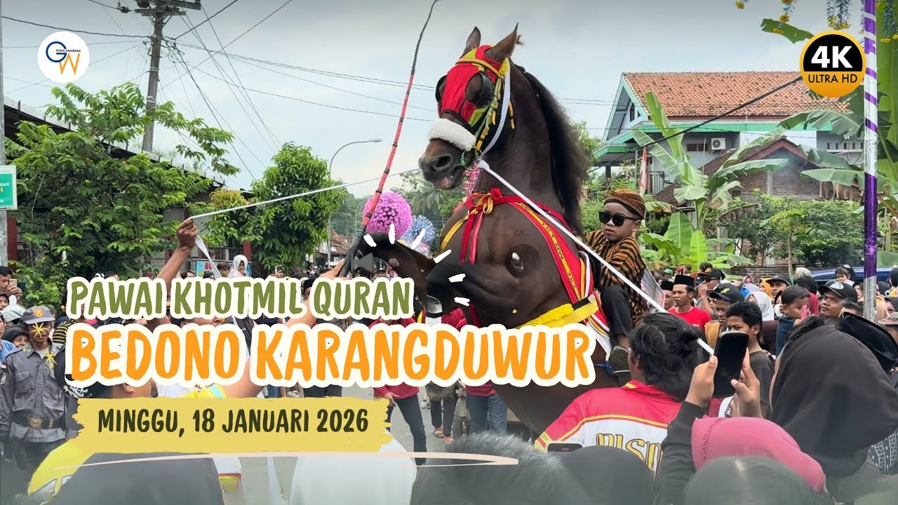 Pawai Teramai Awal Tahun 2026 😯‼️Pawai Khotmil Quran Desa Karangduwur Kemiri 18 Januari 2026