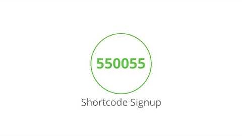 General SMS shortcode signup