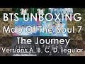 BTS Unboxing - Map of the Soul 7 The Journey versions A, B, C, D and Regular DVD Blu-Ray & Photobook