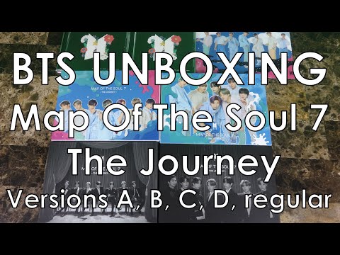 BTS Unboxing - Map of the Soul 7 The Journey versions A, B