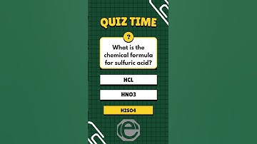 Quiz Time 5  #quiz #quiztime #learning #chemical #chemistry #sulfuricacid #carbondioxide