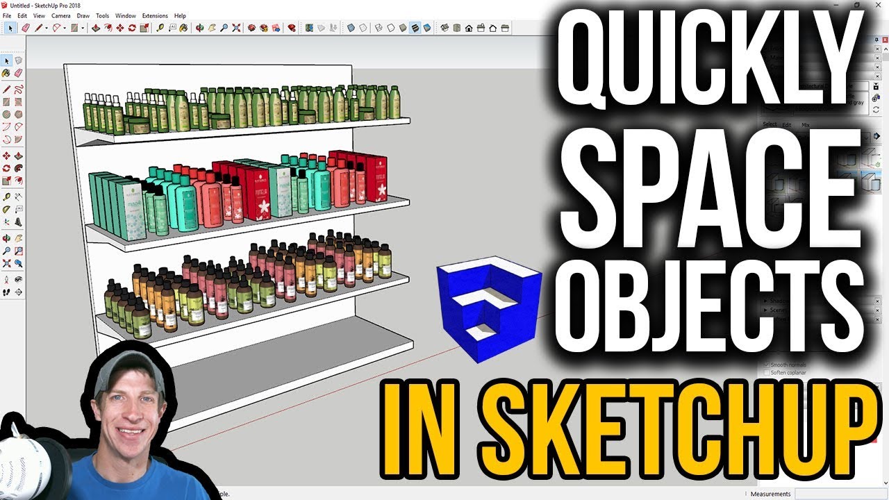 sketchup tutorials interior design ( kitchen ) download QUICKLY SPACE OBJECTS in SketchUp with Curic Space