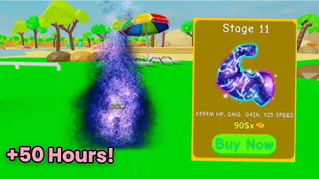 Getting 11 stage in No Limit Lifting Simulator Roblox!