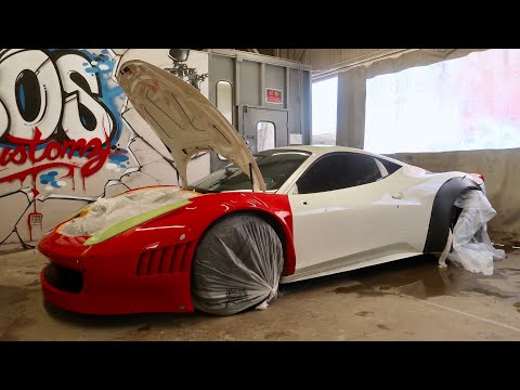 Painting the Ferrari GT3 458!