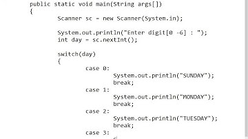 [2020] - Programming in JAVA - Switch Case part1 Practice