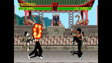 Mortal Kombat Arcade Revision 5.0 T-Unit Very Hard Playthrough Liu Kang (60FPS)