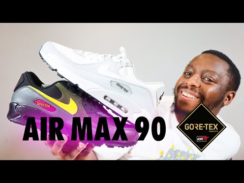 Nike Air Max 90 Gore-Tex Waterproof On Foot Sneaker Review QuickSchopes 426 Schopes DJ9779 001 003