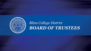 Blinn College District -- Regular Board Meeting - November 18, 2025