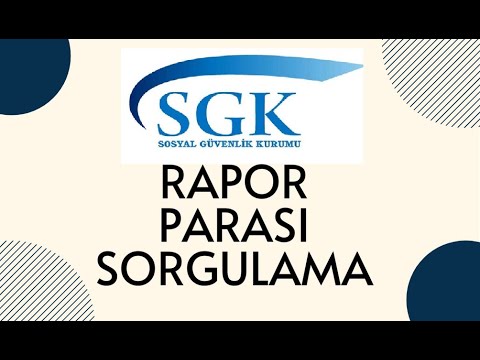 E-Devlet - Sgk İşgöremezlik Rapor Parası Sorgulama ve Banka Hesabı