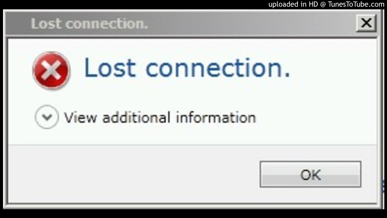 Connection lost server is unavailable