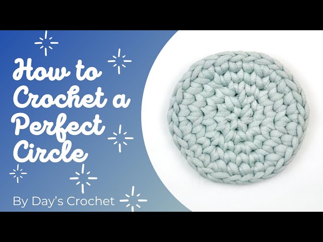 How to crochet a PERFECT CIRCLE without seam with T-shirt yarn FOR