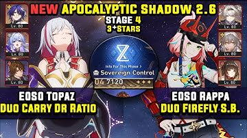 E0 Topaz Carry & E0 Rappa With Firefly (3 Stars) NEW Apocalyptic Shadow 4 Honkai Star Rail 2.6