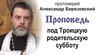 Проповедь под Троицкую родительскую субботу (2023.06.02). Протоиерей Александр Березовский