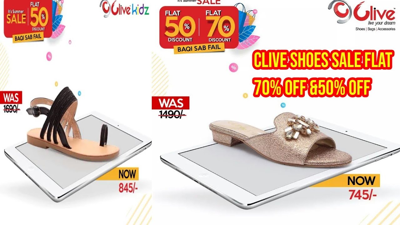 Clive Shoes Sale Flat 70% Off \u0026 50% Off 