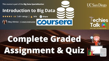 Coursera: Introduction to Big Data Complete Assignment Quiz Answers |  UCSanDiego