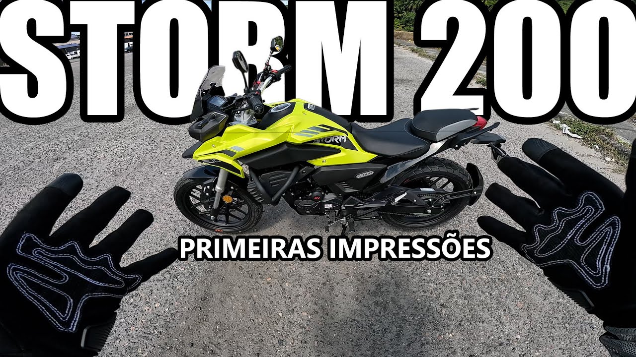 Shineray Storm 200 - Primeiras impressões [Motovlog POV]
