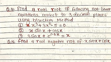 Bisection Method in nepali,Unit-2 |Numerical methods in nepali|PU,POU,TU| non linear equation