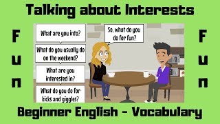 Interests | Vocabulary Builder | Beginner English