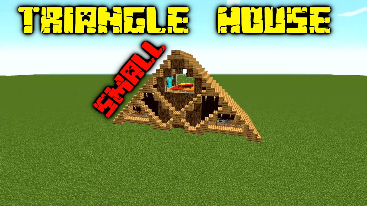 Minecraft - How to Build a Triangle Small House - 100% Tutorial - Nice ...