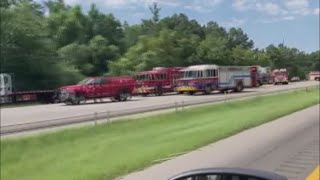 Interstate 77 crash blocking traffic