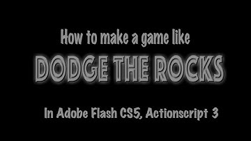 How to make a game like Dodge The Rocks in Adobe Flash, AS3