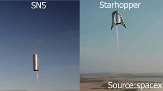 SpaceX Boca Chica - SN5 vs STARHOPPER 150m HOP