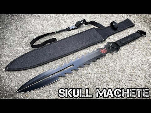 Fantasy Skull Machete Sword
